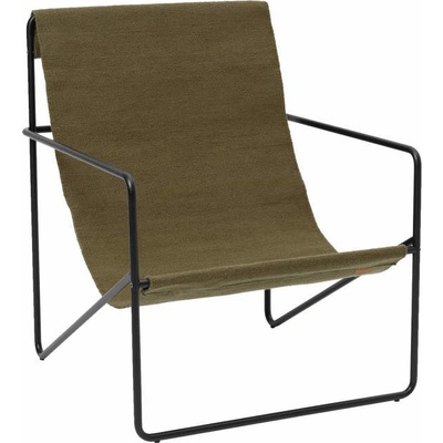 Ferm Living křeslo Desert Lounge Chairblack/olive