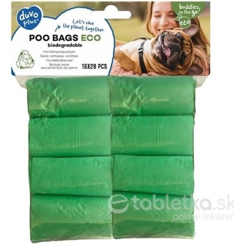 DUVO+ na zber psích výkalov 16 x 20 biologicky rozložiteľných sáčkov