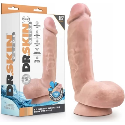 Самолубрикиращо се дилдо, реалистично, 21, 6см. - Dr. Skin Glide (BLUSH01294)