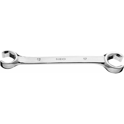 NEO Tools Polootevřený očkový klíč 15 x 17 mm 09-151