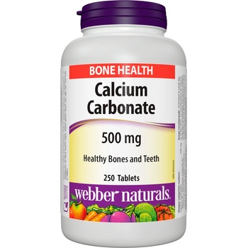 Webber Naturals Calcium Carbonate, 500 mg, 250 таблетки, Webber Naturals