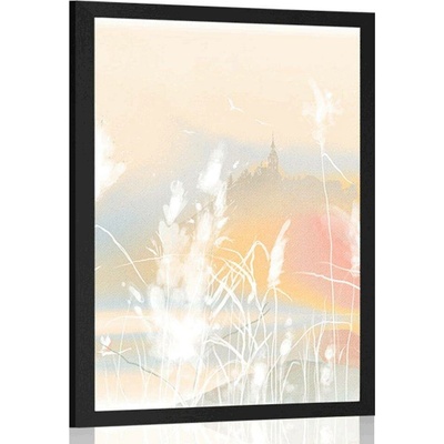 Plakát louka pod hradem - 30x45 no frame