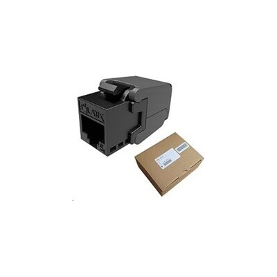 Solarix MULTIPACK 24 ks - keystone CAT5E UTP RJ45 černý samořezný SXKJ-5E-UTP-BK-SA