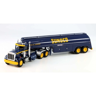 BREKINA Peterbilt 359 Tahač s Návěsem Sunoco modrá 1:87