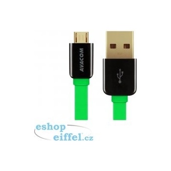 Avacom DCUS-MIC-40G USB - Micro USB, 40cm, zelený