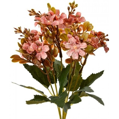 Umělá květina oranžovorůžová Florieke – 33 cm