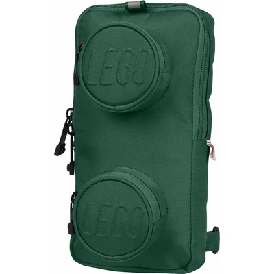 LEGO BAGS Brick 1x2 Sling Bag 2 5 tmavě zelený