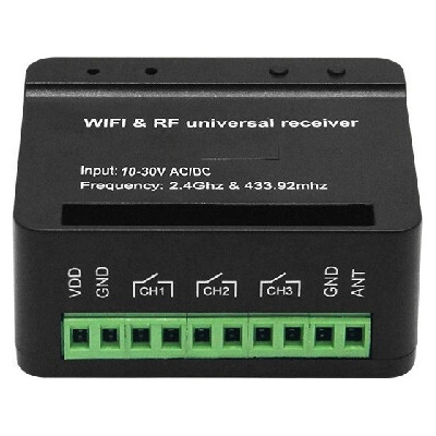 IN WiFi / RF přijímač 553055 s 1 až 3 relé kanály pro pohony vrat