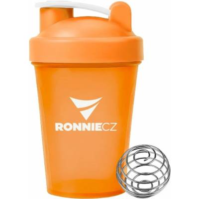 Šejkr Ronnie.cz s míchací pružinkou - 400 ml (oranžový)