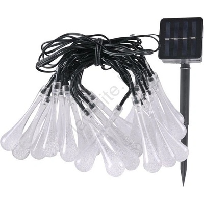 Polux LED соларен гирлянд ICE 30xLED/1, 2V 300 mAh IP44 (SA1500)