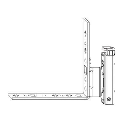 Maco spodní křídlové ložisko Pravé DT130 s ÜV 12/18-9 mm stříbrné 54710