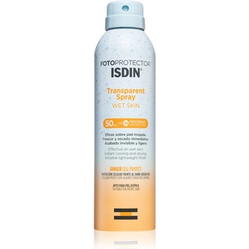 ISDIN Transparent Spray Wet Skin слънцезащитен спрей SPF 50 250ml