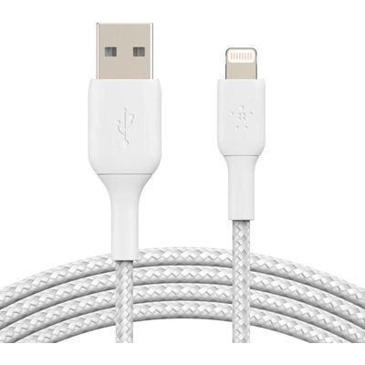 Belkin BOOST CHARGE™ Lightning/USB-A kabel, 3m, bílý - odolný