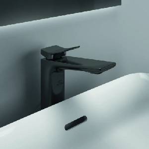 Ideal Standard Висок смесител за умивалник Ideal Standard Atelier Conca с изскачащ вентил в магнитно сиво (BC757A5)
