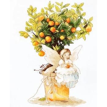 Luca-S Феята с мандарините - гоблен със схема b1112