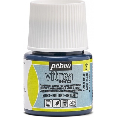 Pébéo Napaľovacia farba na sklo Vitrea 160 45 ml 31 Light Blue