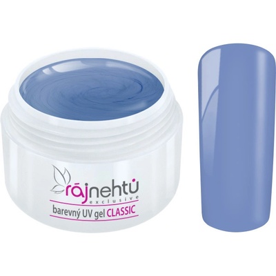 Ráj nehtů Barevný UV gel Classic Grain Blue 5 ml