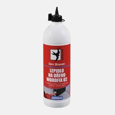 DEBBEX Lepidlo na dřevo WOODFIX D2 500 g dóza bílá, po vytvrzení transparentní
