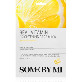 Some By Mi Clinical Solution Vitamin Brightening Care Mask озаряваща платнена маска с антиоксидантен ефект 20 гр