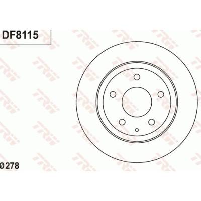 Brzdový kotúč TRW DF8115