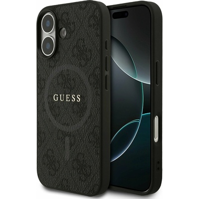 GUESS PU Leather 4G Colored Ring MagSafe Задна обвивка за iPhone 17 Black Guess | Cheren | МЪЖЕ | UNI