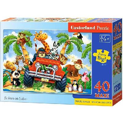 Castorland Softies na safari 040131 40 dielov