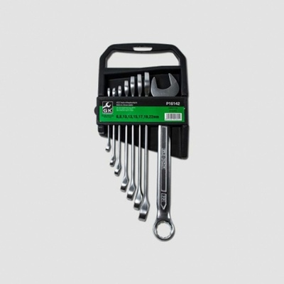 GK Tools sada očkoplochých.klíčů 6-22 mm 8 dílů matný chrom P16142