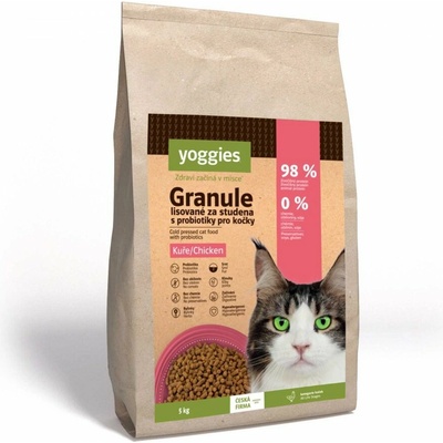 Yoggies s kuracím mäsom lisované za studena s probiotikami 5 kg