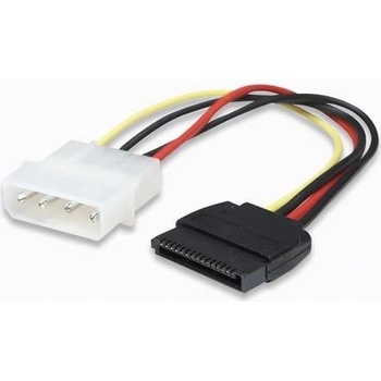 MH Cable, SATA Power Internal, 4-pin-Male/15-pin-Male, 0.15m, Polybag