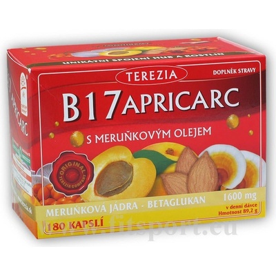 Terezia B17 Apricarc s meruňkovým olejem 180 kapslí + volitelný dárek