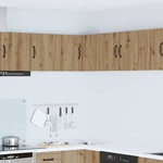 vidaXL Стенно ъглово шкафче PORTO Дъб 57 x 57 x 40 см (885314)