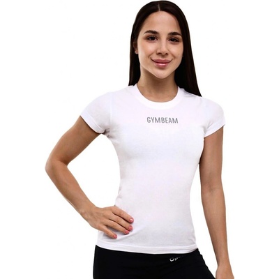 GymBeam Dámské tričko FIT White – Sleviste.cz