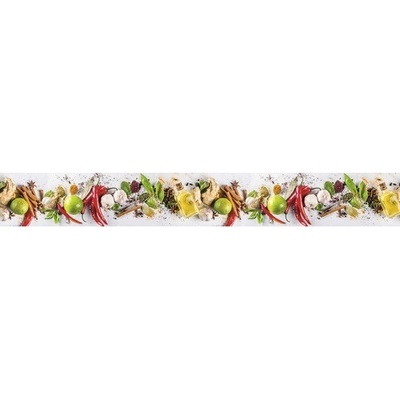 mySPOTTI SP-F3-1825 Samolepiaca PVC tapeta do kuchyne Splash korenie Livian 4500 x 600 mm