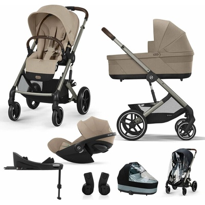 CYBEX kombinovaný Balios S Lux Almond Beige Gold s autosedačkou a doplnkami 2024