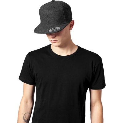 Urban Classics Шапка с козирка в тъмносиво Melton Wool SnapbackUB-6689M-00094 - Тъмносив, размер one size