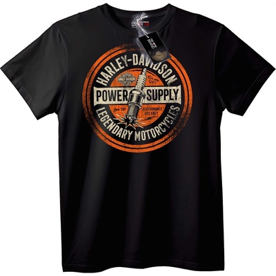 NOONEBRAND Тениска Harley-Davidson Електроснабдяване - 7XL, Black