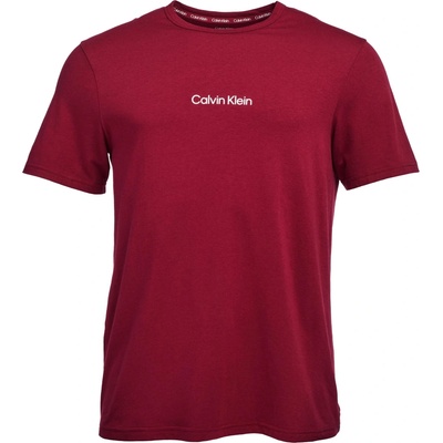 Calvin Klein S/S Crew neck vínové