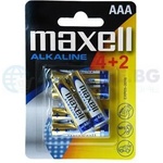 Maxell Алкална батерия MAXELL LR03 AAA 1, 5V /4+2 бр. в опаковка (ML-BA-LR03-4plus2) - Allstore