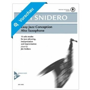 Easy Jazz Conception, Alto Sax, w. Audio-CD | Jim Snidero (ISBN: 9790206304200)