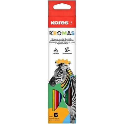 Kores Kromas trojhranné pastelky 3mm 93396 6ks