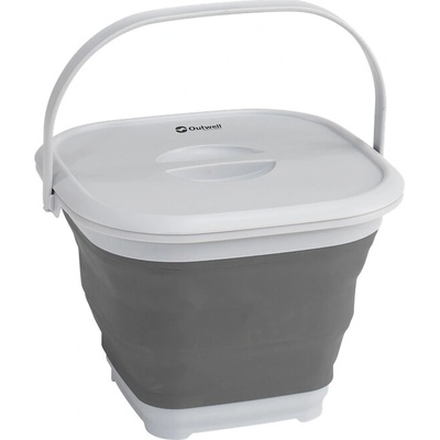 Outwell Skládací koš Collaps Bucket Square šedá