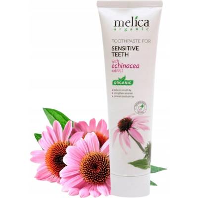 Melica Organic bez fluóru s echinaceou pre citlivé zuby 100 ml