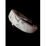 Radi handmade Елегантна диадема със десен на зелени тревички (805)