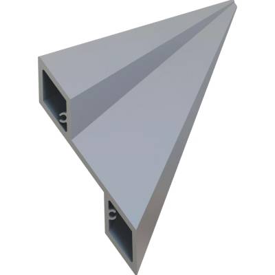 Hlíníkový profil o síle 2 mm na plotovou výplň 115,2x24,4x6000