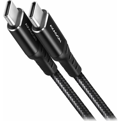 Axagon BUCM-CM30AB, USB-C USB-C, USB 2.0, 3A, ALU, opletenie, 3m, černý