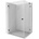 Mexen Lunar-B L лява душ кабина с врата 95 x 90 см, прозрачна, черна - 832L-095-090-70-00-L (832L-095-090-70-00-L)