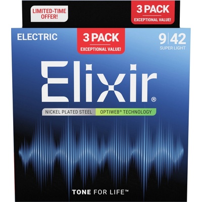 Elixir Optiweb Super Light 3-Pack