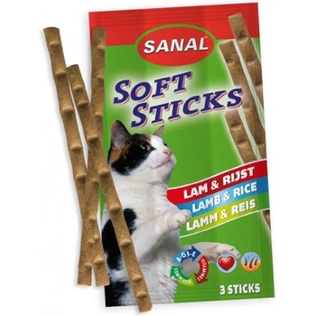 Sanal Softsticks SANAL Cat Lamb & Rice - меки пръчици с агне и ориз, 3 бр, Холандия SC3850