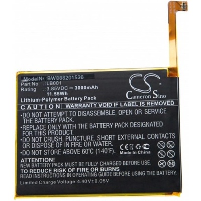 VHBW Батерия за Lenovo K320T, 3000 mAh (888201536)