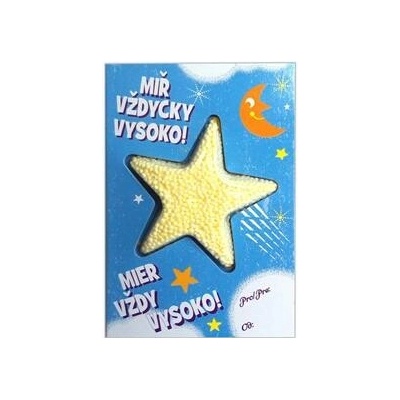 PlayFoam® Přáníčko s modelínou-HVĚZDA / MIŘ VŽDYCKY VYSOKO (CZ/SK)